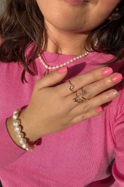Mellow Moon Ringe<Letter Stone Ring