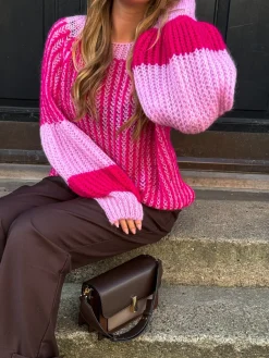 Liana Knit Sweater Bluser & Skjorter|Strik