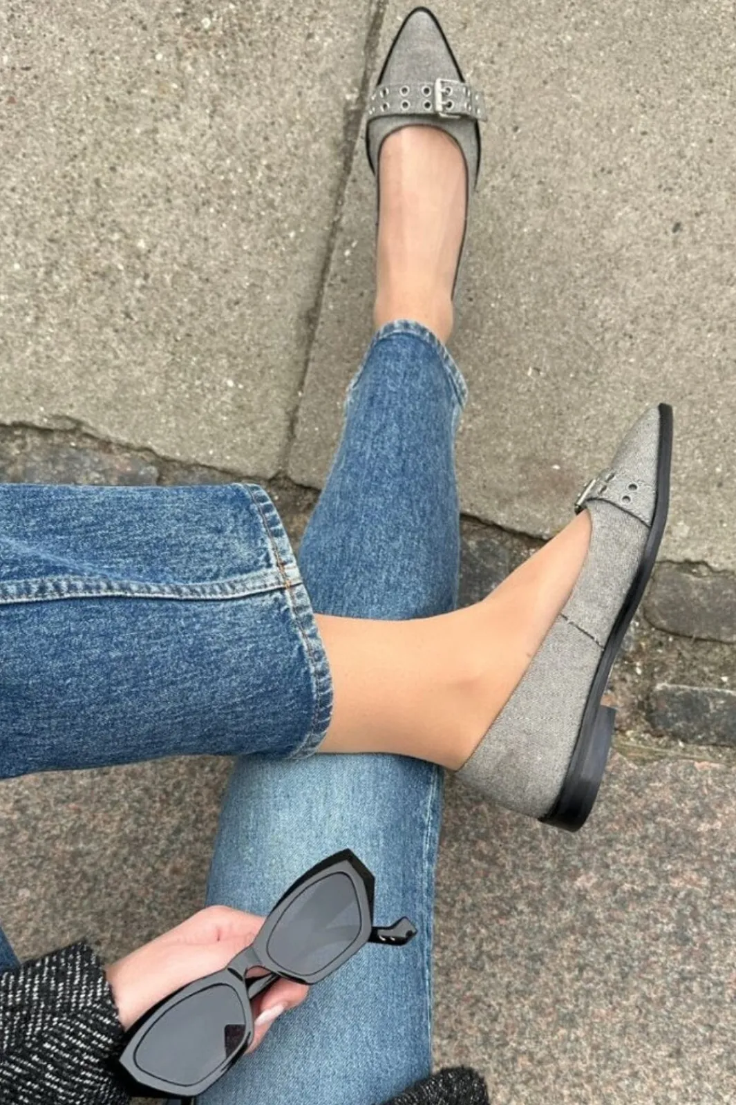 Copenhagen Shoes Copenhagen Shoes|Ballerinaer<Like A Move-Denim CS8388