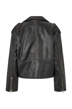 New Lilll Leather Jacket Overtøj & Jakker