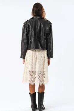New Lilll Leather Jacket Overtøj & Jakker