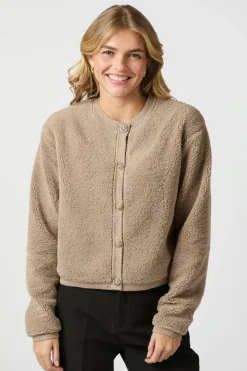 Neo Noir Cardigans|Ammevenligt Tøj<Limo Fluffy Knit Cardigan 161963