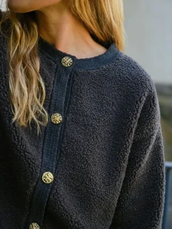 Online Limo Fluffy Knit Cardigan 161963 Cardigans