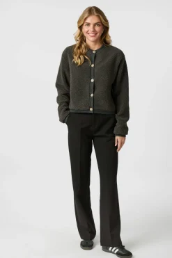 Online Limo Fluffy Knit Cardigan 161963 Cardigans