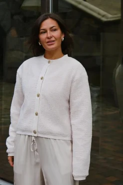 Clearance Limo Fluffy Knit Cardigan 161963 Cardigans|Ammevenligt Tøj