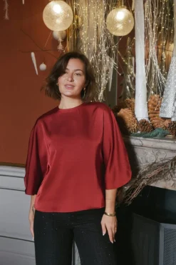 Sale Liora Heavy Sateen Blouse 165567 Bluser & Skjorter