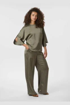 Neo Noir Bluser & Skjorter<Liora Heavy Sateen Blouse 165567