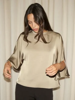 Neo Noir Bluser & Skjorter<Liora Heavy Sateen Blouse 165567