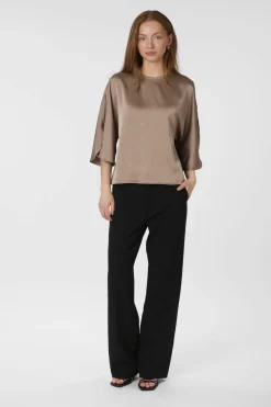 Neo Noir Bluser & Skjorter<Liora Heavy Sateen Blouse 165567