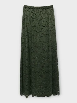 A-bee Nederdele<Long Flower Lace Skirt _-W_