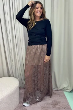 New Long Lace Skirt Nederdele