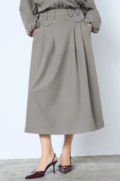 Hot Lunacc Pocket Pleat Skirt 34222 Sæt 🛍️|Nederdele