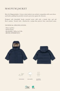 Børn Konges Sløjd Overtøj<Magnum Down Jacket Print Grs Ks103508