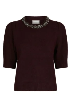 Neo Noir Strik|Bluser & Skjorter<Maia Stone Knit Blouse 162914