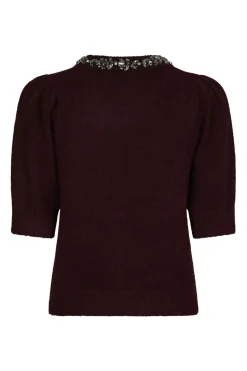 Neo Noir Strik|Bluser & Skjorter<Maia Stone Knit Blouse 162914