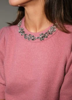 Neo Noir Strik|Bluser & Skjorter<Maia Stone Knit Blouse 162914
