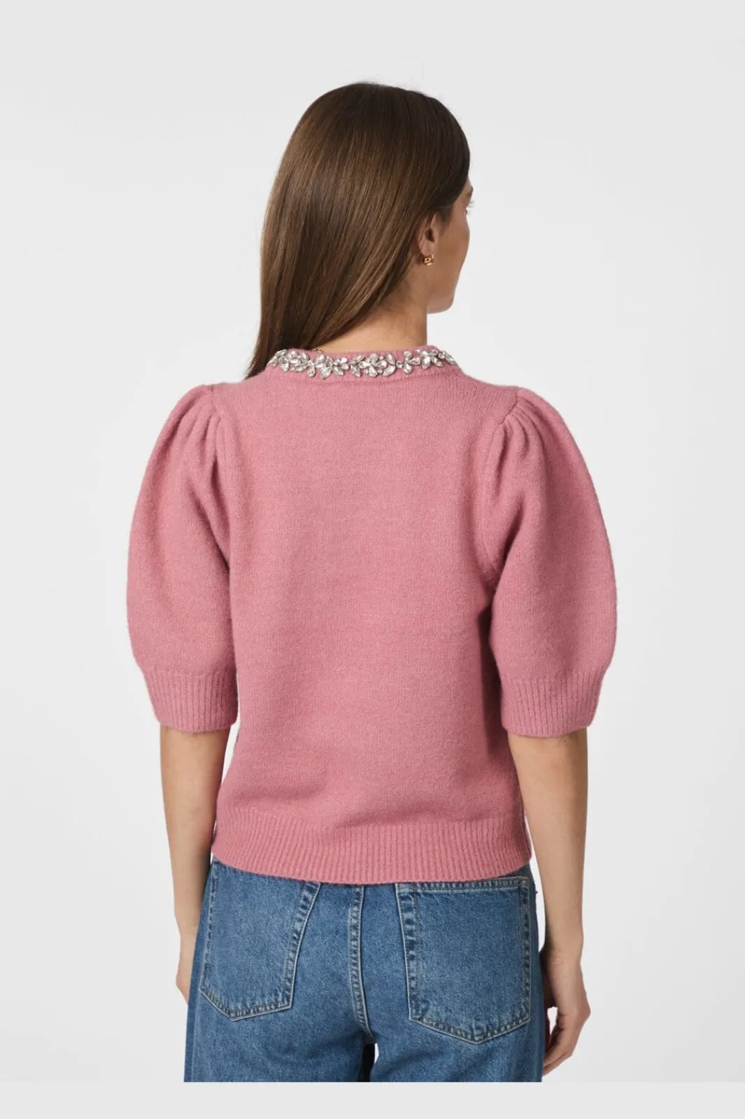 Neo Noir Strik|Bluser & Skjorter<Maia Stone Knit Blouse 162914