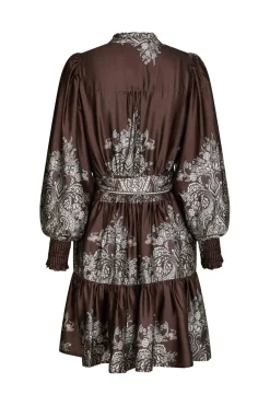 Sale Malfida Paisley Border Dress 166210 Kjoler