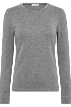 Discount Mannycc Lurex Emb L/S Tee 33210 Bluser & Skjorter