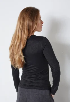 Co´Couture Bluser & Skjorter<Mannycc Lurex Emb L/S Tee 33210