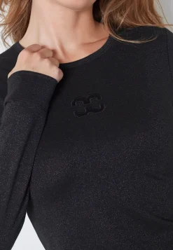 Co´Couture Bluser & Skjorter<Mannycc Lurex Emb L/S Tee 33210
