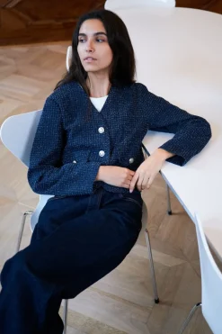 Neo Noir Overtøj & Jakker<Manua Denim Structure Jacket 164145