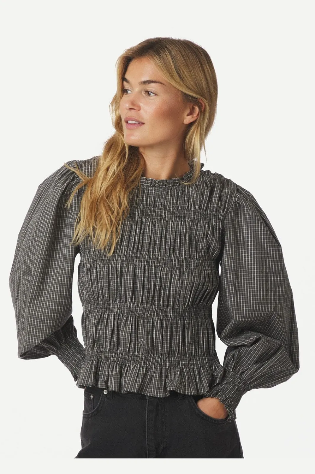 Neo Noir Bluser & Skjorter<Marcia Check Blouse 166893