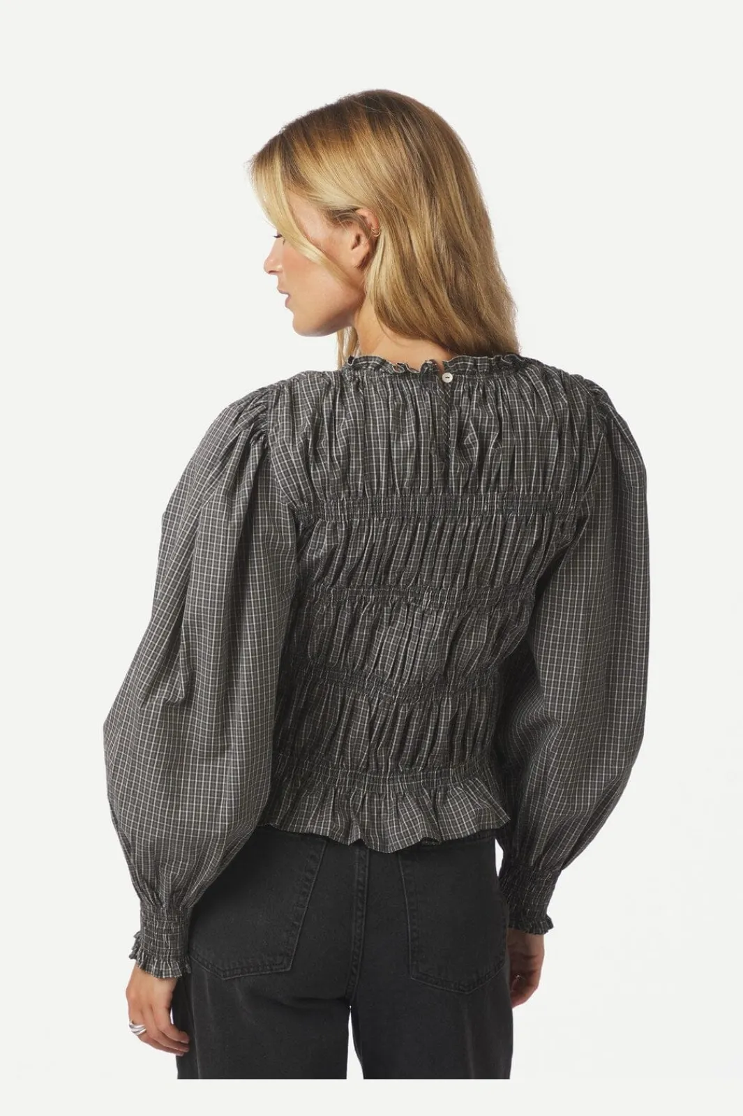 Neo Noir Bluser & Skjorter<Marcia Check Blouse 166893