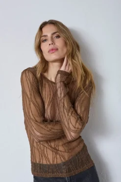 Marcycc Mesh O-Blouse 43043 Bluser & Skjorter