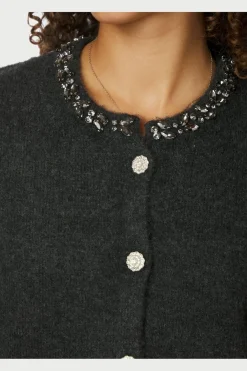 Hot Marie Stone Knit Cardigan 163850 Cardigans|Ammevenligt Tøj