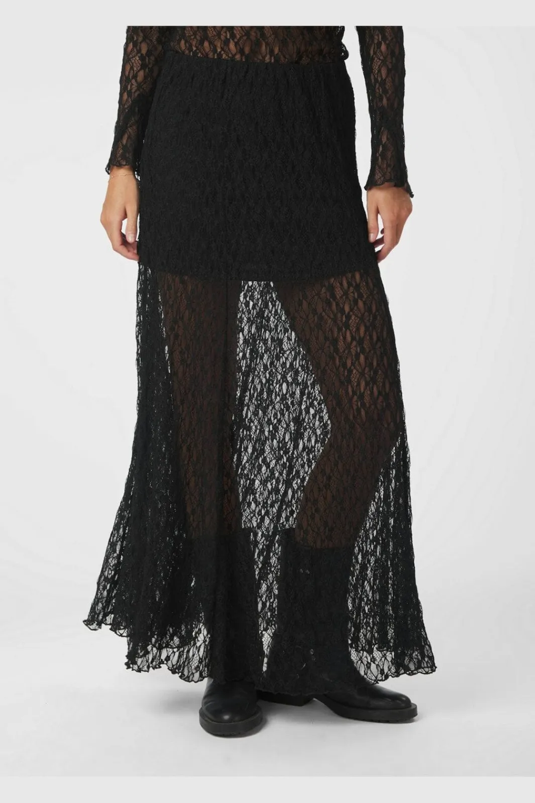 Neo Noir Sæt 🛍️|Nederdele<Mariya Lace Skirt 165926