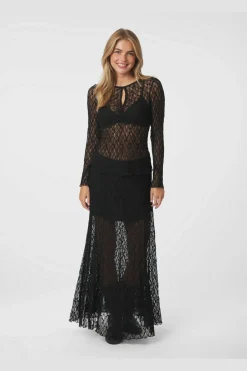 Neo Noir Sæt 🛍️|Nederdele<Mariya Lace Skirt 165926