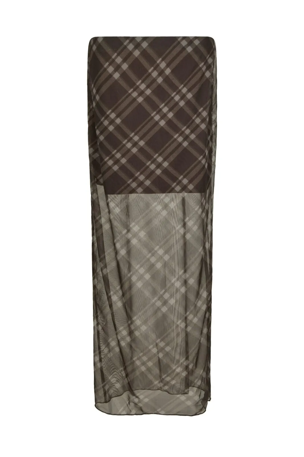 Outlet Marlise Check Mesh Skirt 167207 Nederdele