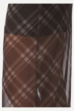 Outlet Marlise Check Mesh Skirt 167207 Nederdele