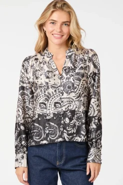 Clearance Massima Deco Paisley Blouse 164308 Bluser & Skjorter
