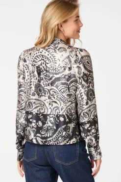 Clearance Massima Deco Paisley Blouse 164308 Bluser & Skjorter