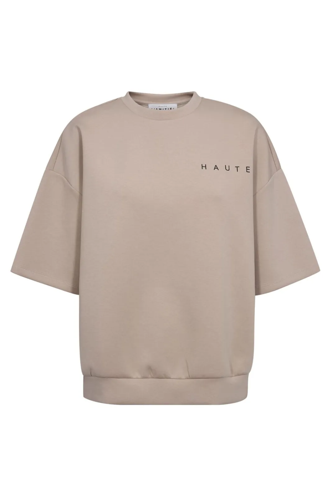 Haute L'Amitié Sweatsæt & Comfy Wear|Bluser & Skjorter<Maxi Split Ss Logo Sweat HL10461