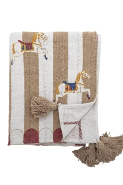Best Merry-go-round Plaid, Natur, Genanvendt Bomuld 82062858 Dekoration Til Hjemmet