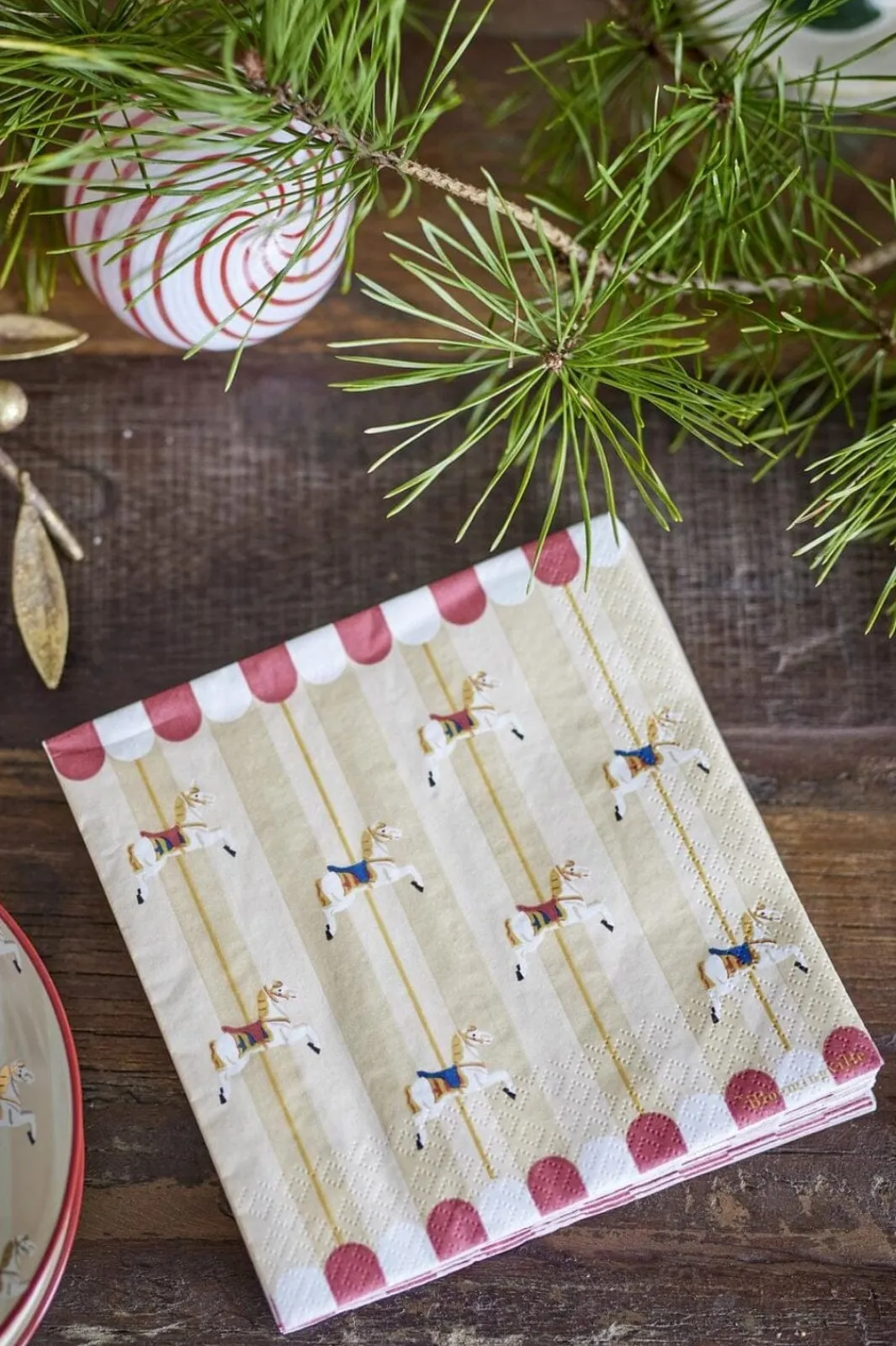Bloomingville Ting Til Køkkenet<Merry-go-round Serviet, Natur, FSC® Mix, Papir 82062899