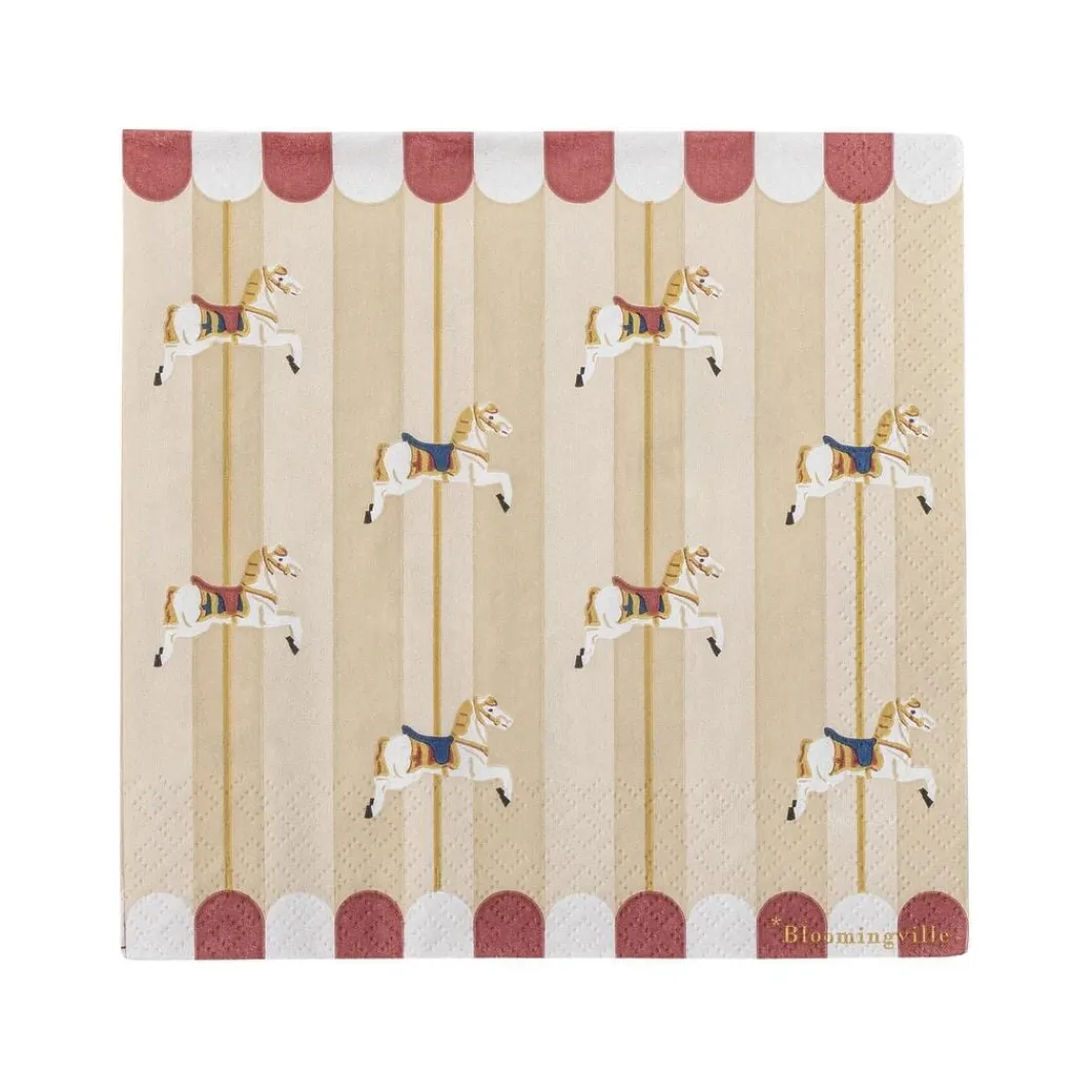 Bloomingville Ting Til Køkkenet<Merry-go-round Serviet, Natur, FSC® Mix, Papir 82062899