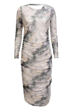 Liberte Kjoler<Mesh Ls Long Dress 22219