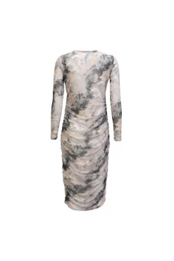 Liberte Kjoler<Mesh Ls Long Dress 22219