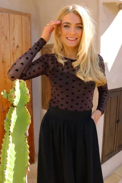 Online Mesh-Ls-Tshirt 22065 Bluser & Skjorter
