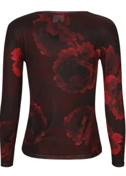 Mesh-Ls-Tshirt 22065 Bluser & Skjorter