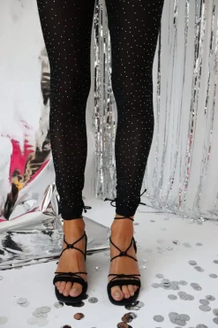 Mesh-Sparkle-Leggings Bukser, Jeans & Leggings