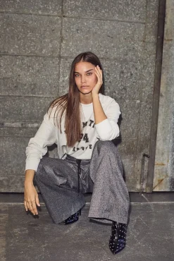 Haute L'Amitié Bukser, Jeans & Leggings<Michelle Check Tailor Tie Pants HL10305
