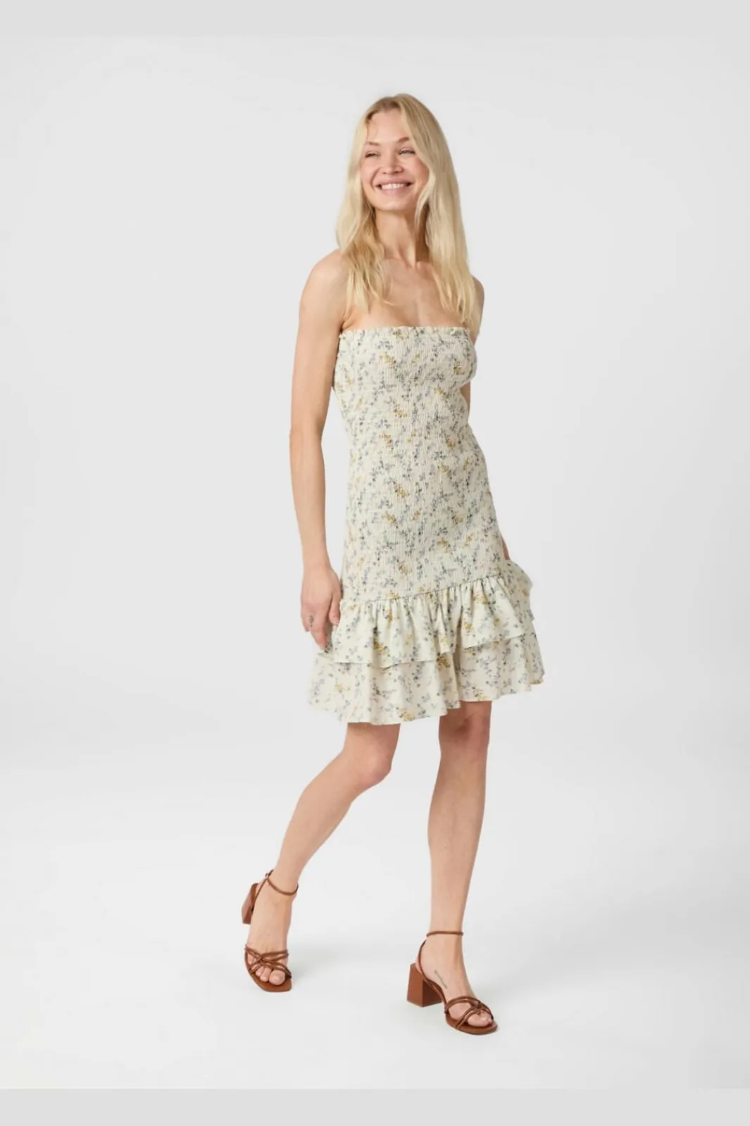 Neo Noir Kjoler<Mikka Smock Print Dress 164929