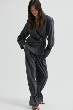 Clearance Milea Wrap Shirt 60267 Bluser & Skjorter