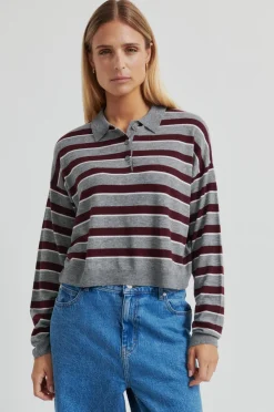 Second Female Bluser & Skjorter<Miley Knit Collar 60411