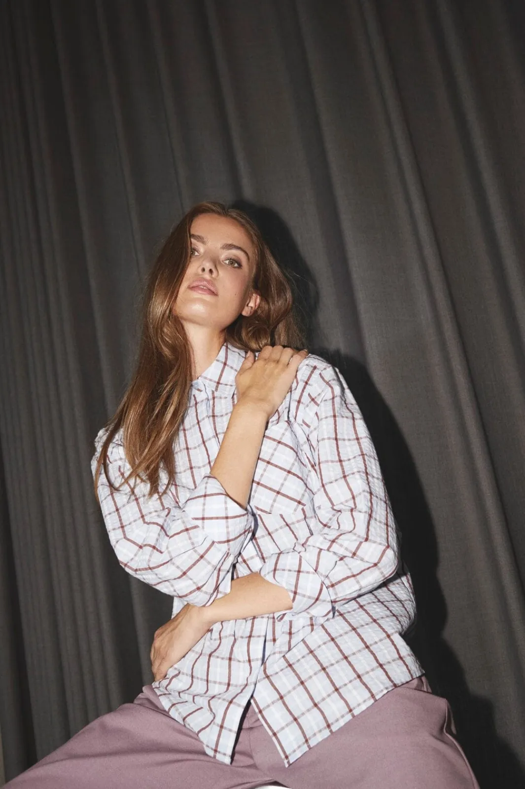 Sale Mileycc Oversize Shirt 45036 Bluser & Skjorter|Ammevenligt Tøj